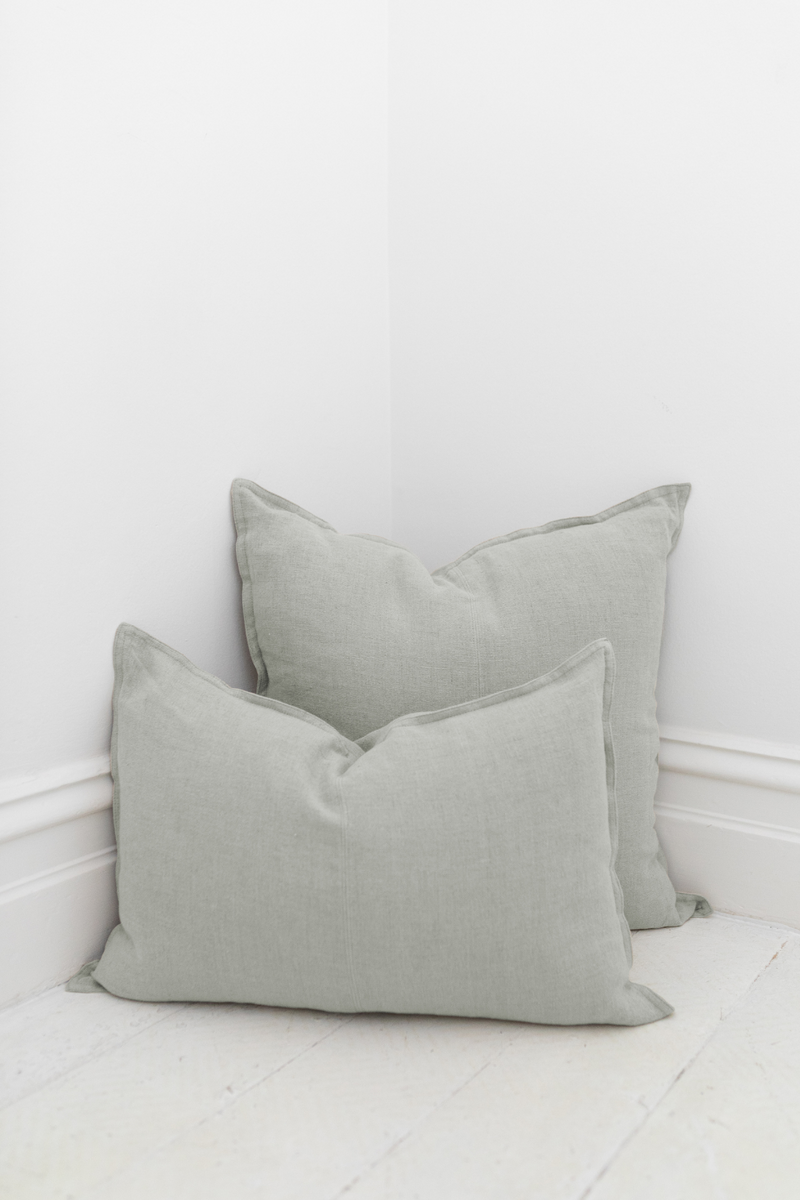 Linen Cushion Euro - Sage