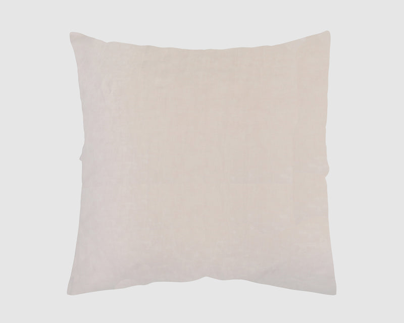 French Linen Euro Pillowcase Set - Nude Blush