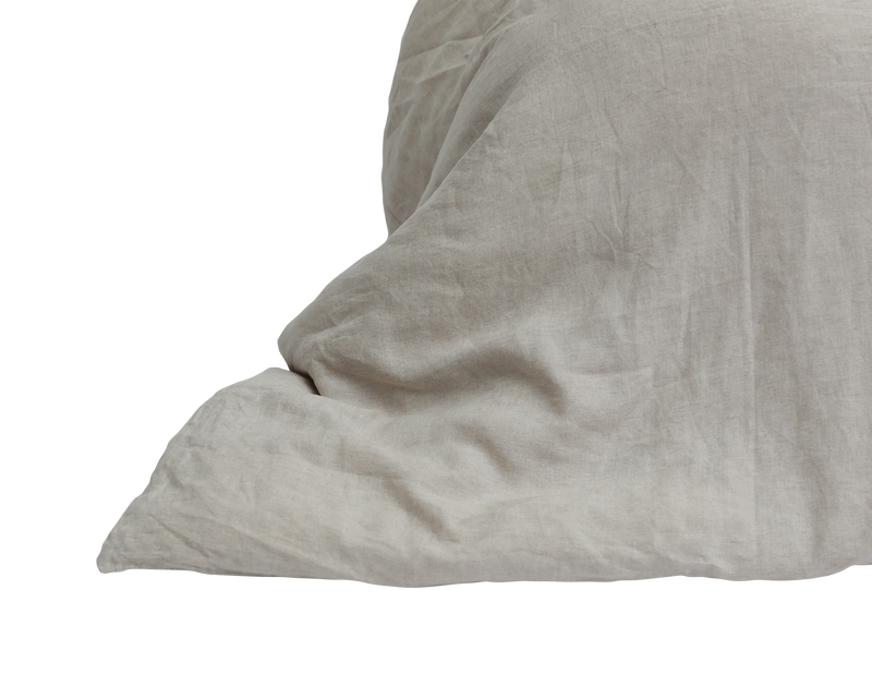 French Linen Quilt Cover - Natural