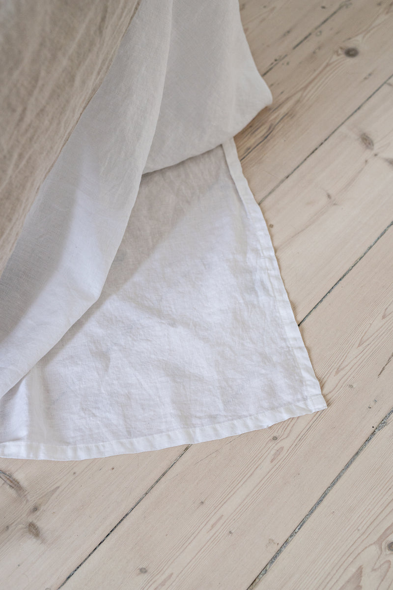 French Linen Flat Sheet - White