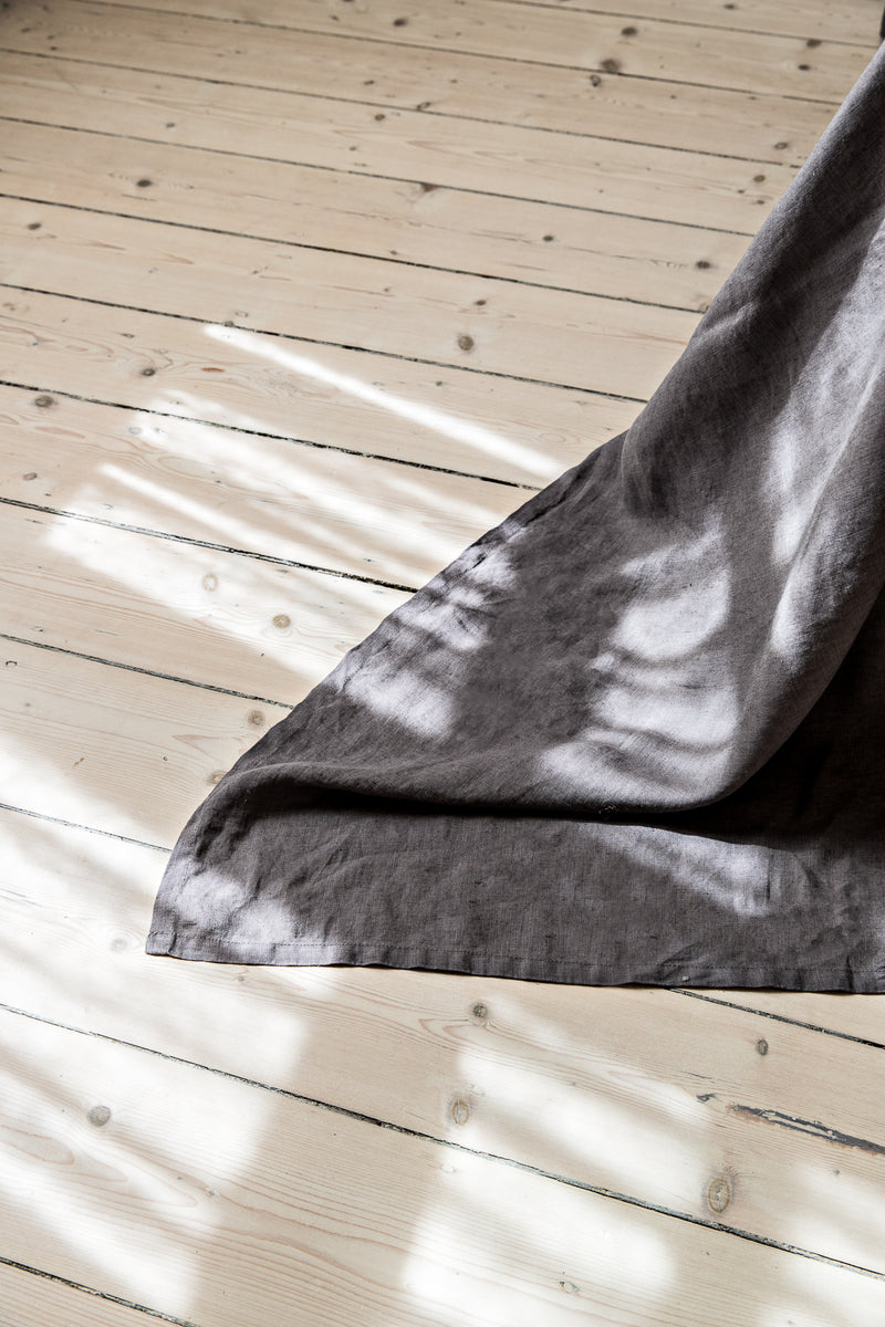 French Linen Sheet Set - Charcoal