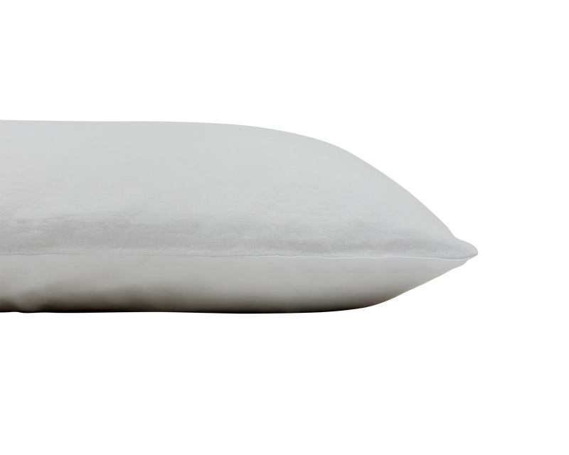 French Linen Standard Pillowcase Set - White