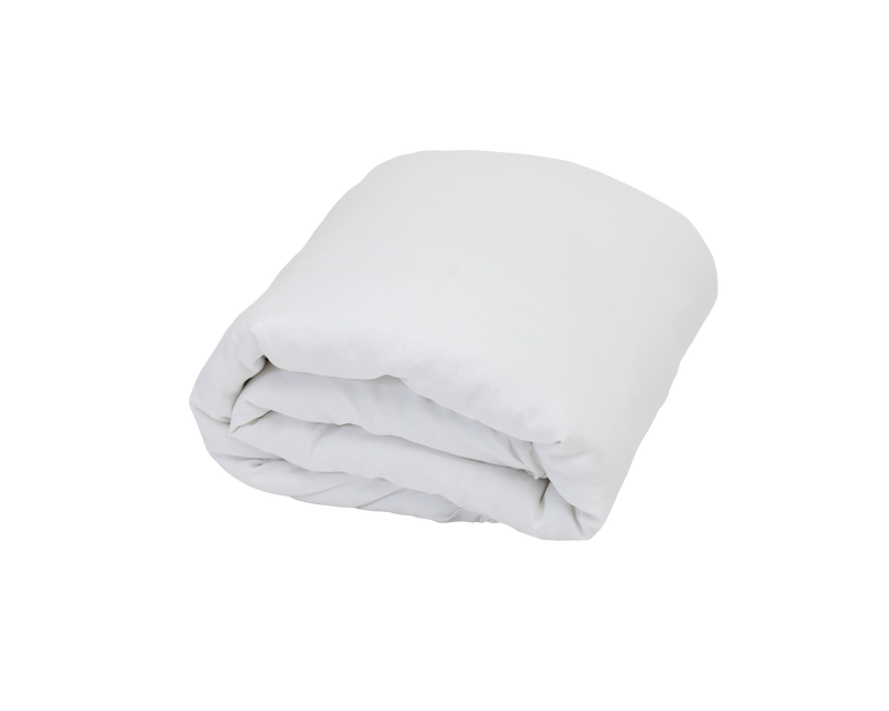 French Linen Quilt Cover - White